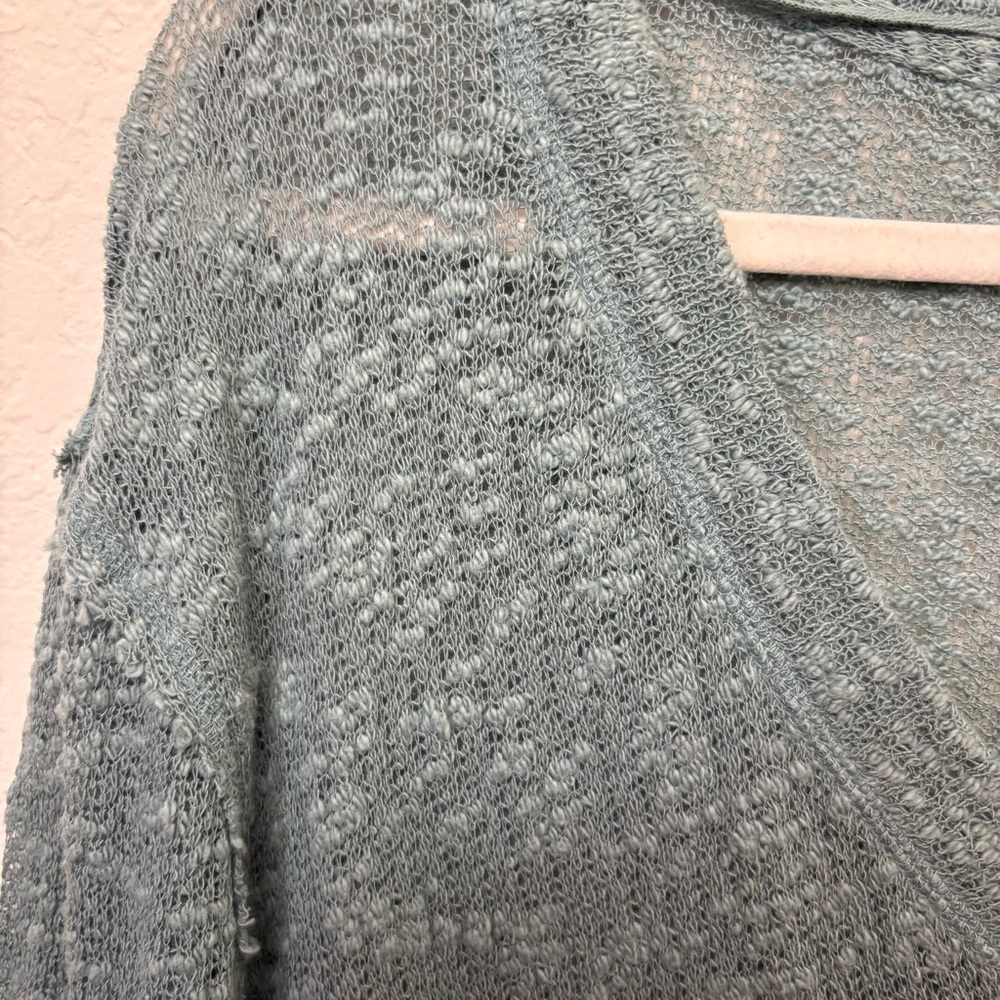 Free People We The Free Ocean Air Hacci Tunic Top size small oversized cotton - Picture 6 of 12